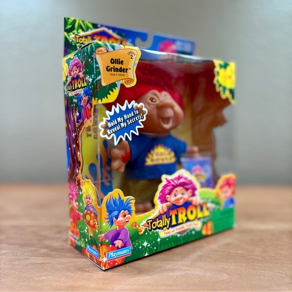 Playmates OLLIE GRINDER Totally Troll Skateboarder Vintage Doll 2001 Series 2 - Picture 4 of 8